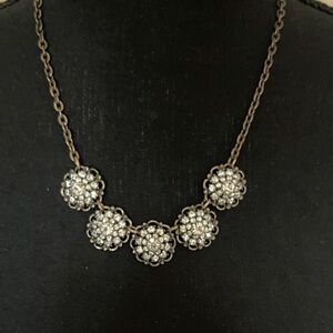 Elegant Silver Necklace with Crystal Accents